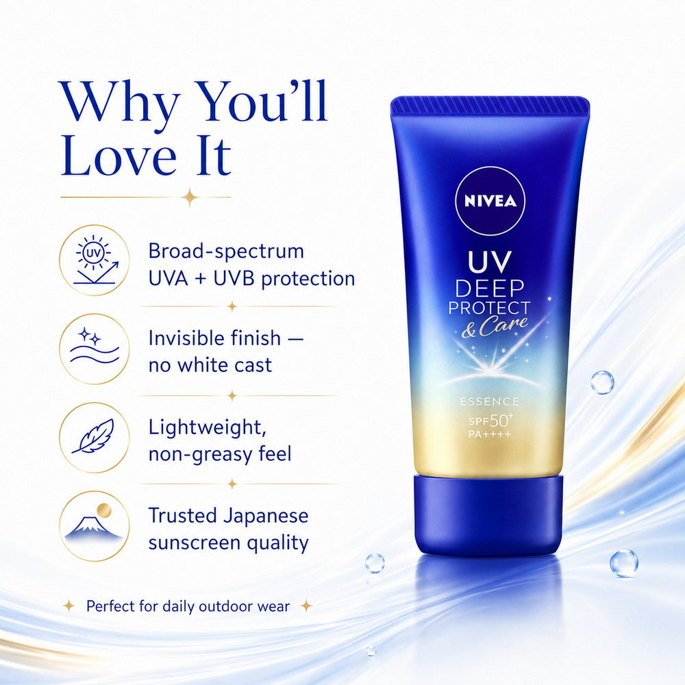 Nivea UV Deep Protect & Care Essence SPF 50+ / PA++++ Sunscreen 50g