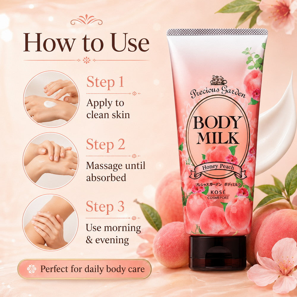 Precious Garden Body Milk Honey Peach 200g