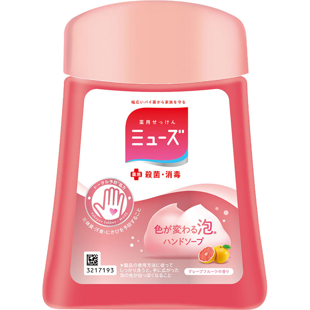[Reckitt Benckiser Japan]MUSE No-Touch Foaming Hand Soap Refill Grapefruit Scent (250ml)