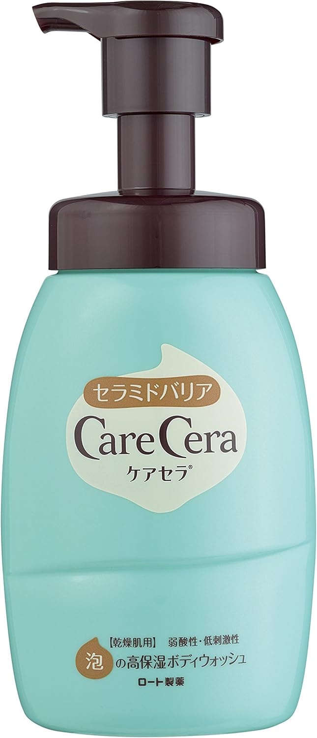 [ROHTO]CareCera Ceramide Barrier Foaming Moisturizing Body Wash Pump Type (450ml)