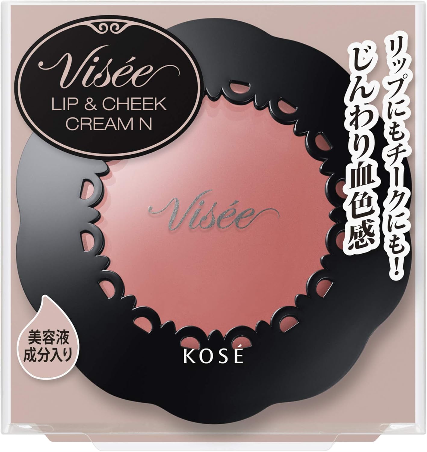 [Kose]Vise Lip & Cheek Cream BE-5 Nudie Beige  5.5g