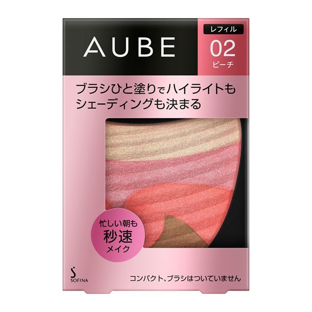 [Sofina] AUBE Brush One-Coat Cheek 5.7g