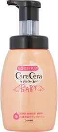 [Rohto] CareCera Baby Foam Moisturizing Body Wash 450ml