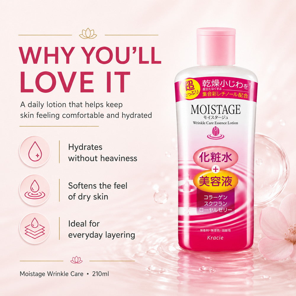 Moistage Wrinkle Care Essence Lotion 210ml