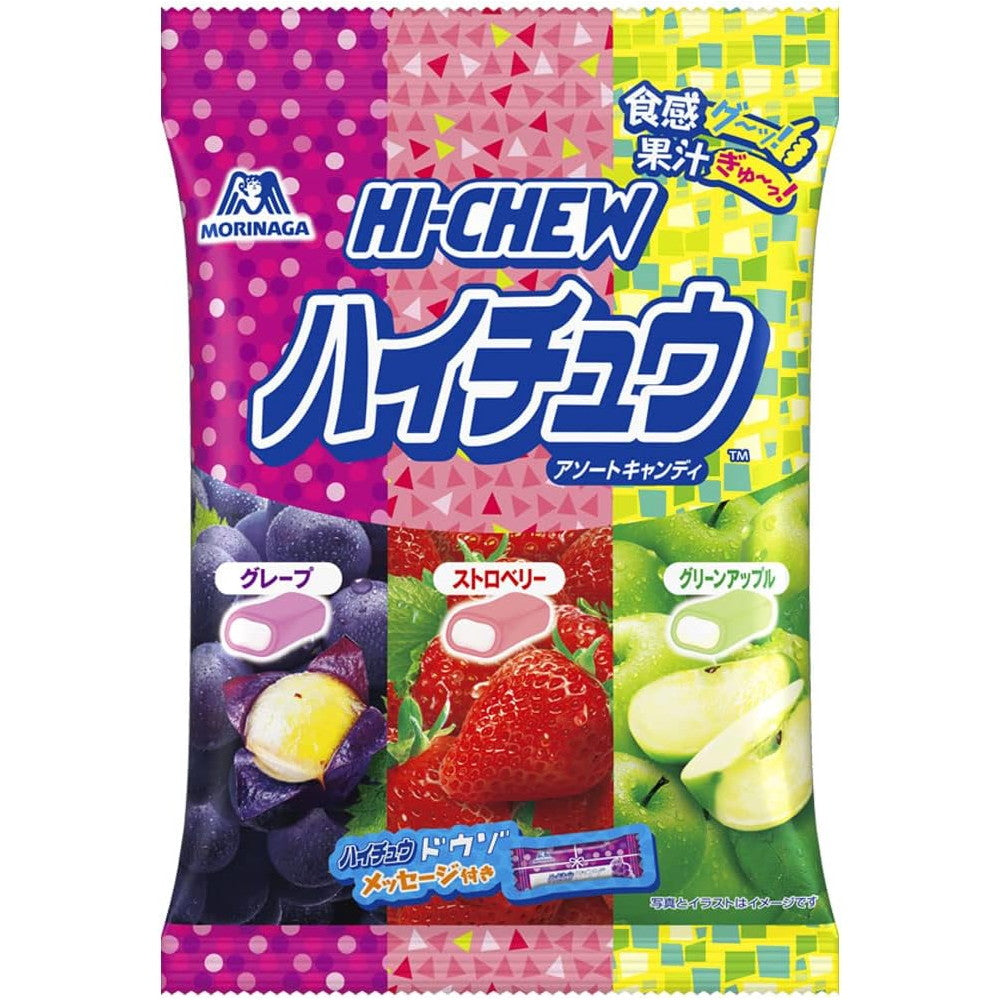 Hi-Chew Japanese Soft Fruit Candy 3 Flavors Assortment (Pack of 6)