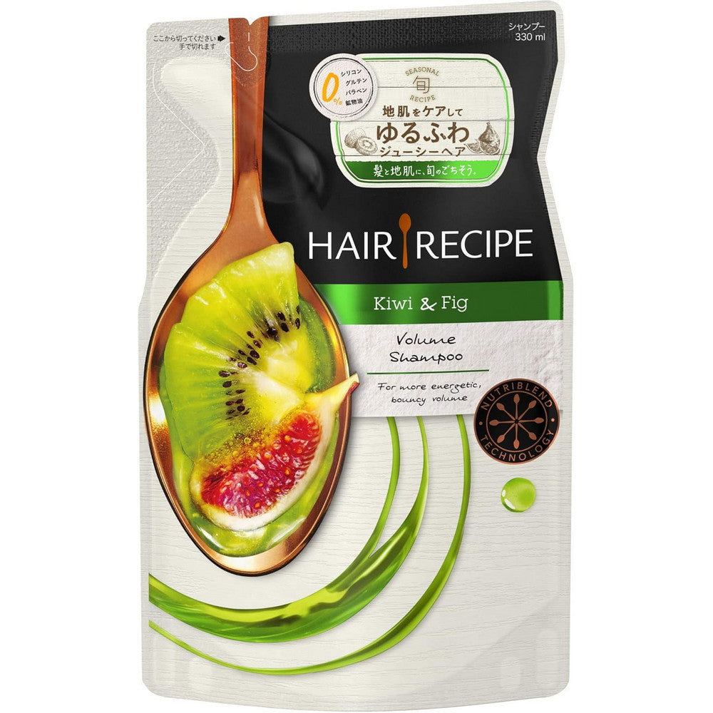 Hair Recipe Shampoo Kiwi Empower Volume Recipe Refill 330mL