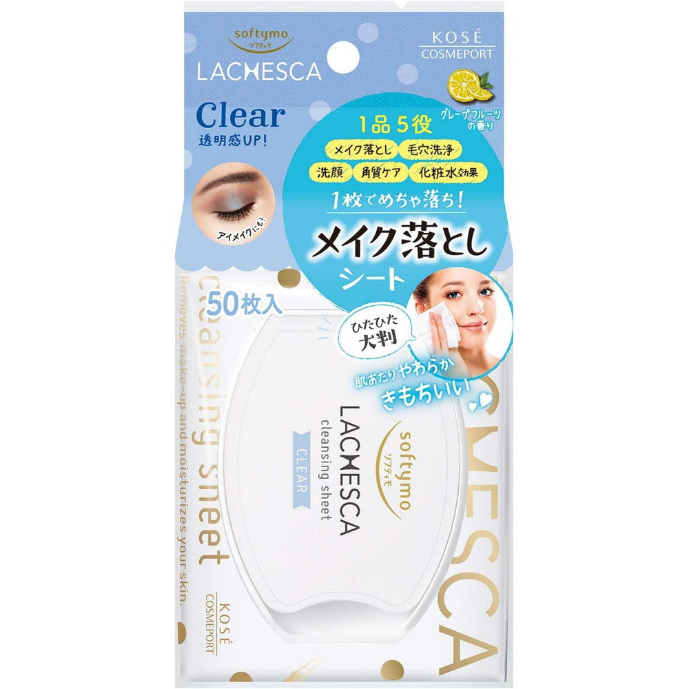 Softymo Lachesca Water Cleansing Sheet Clear 50 sheets