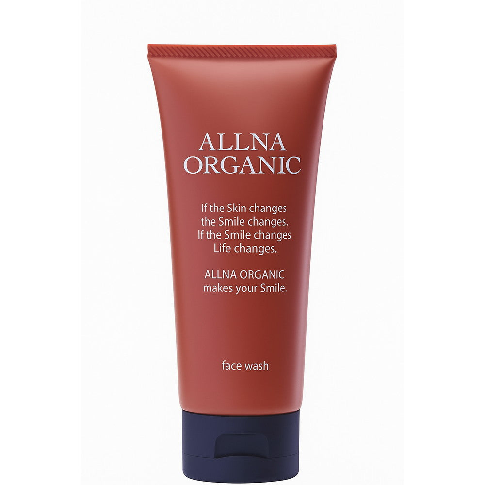 ALLNA ORGANIC Foaming Face Wash – Gentle Cleanser for Sensitive & Dry Skin – Pore Care & Hydration (Men & Women) 100g