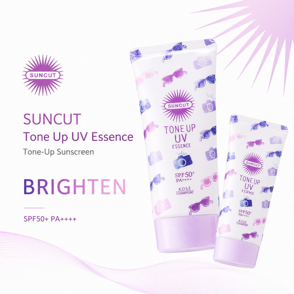 Suncut Sunscreen Tone Up UV Essence Color Control Transparent SPF50+ PA++++ Waterproof 80g