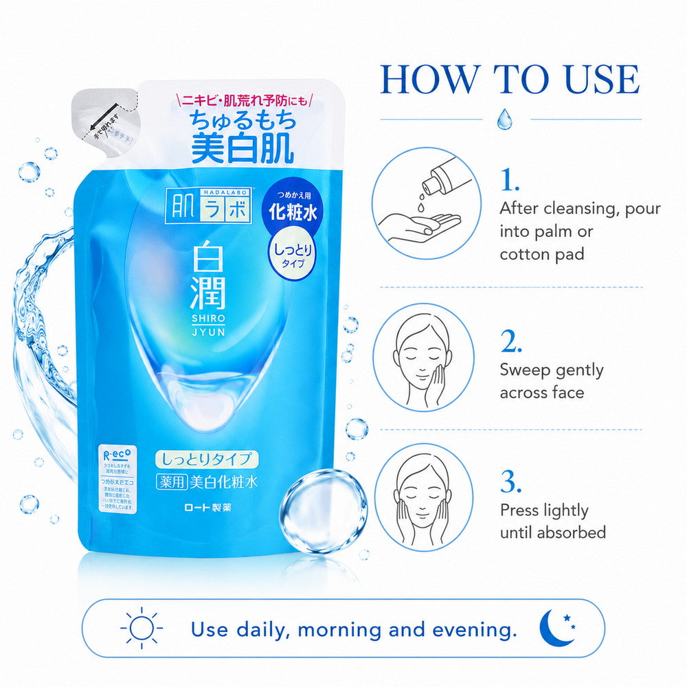 Hada Labo Shirojyun Medicated Whitening Lotion Moisturizing Type Refill 170ml