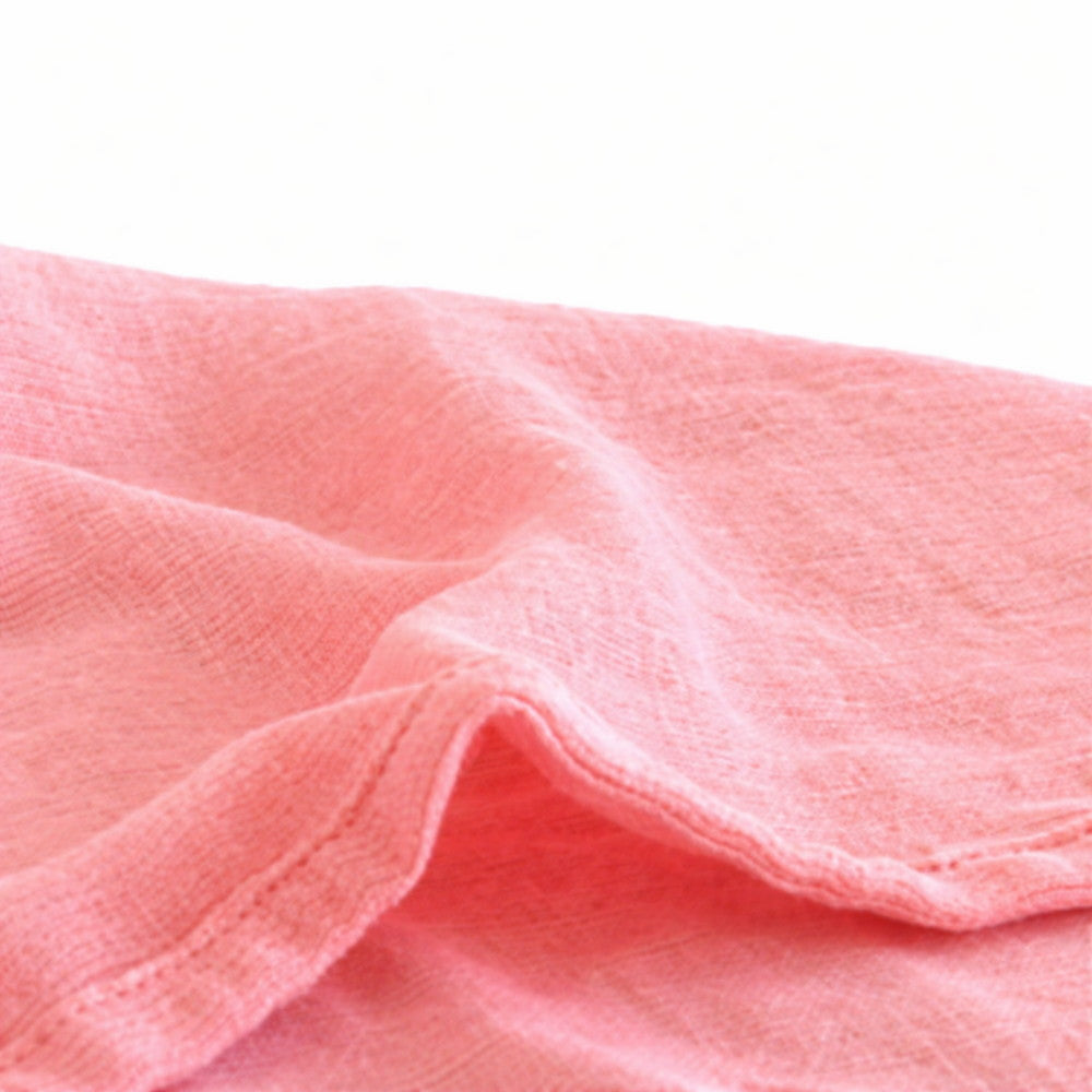 All-in-One Baby Soft Bathing Muslin Towel 33×70cm Pink 29g (per towel)