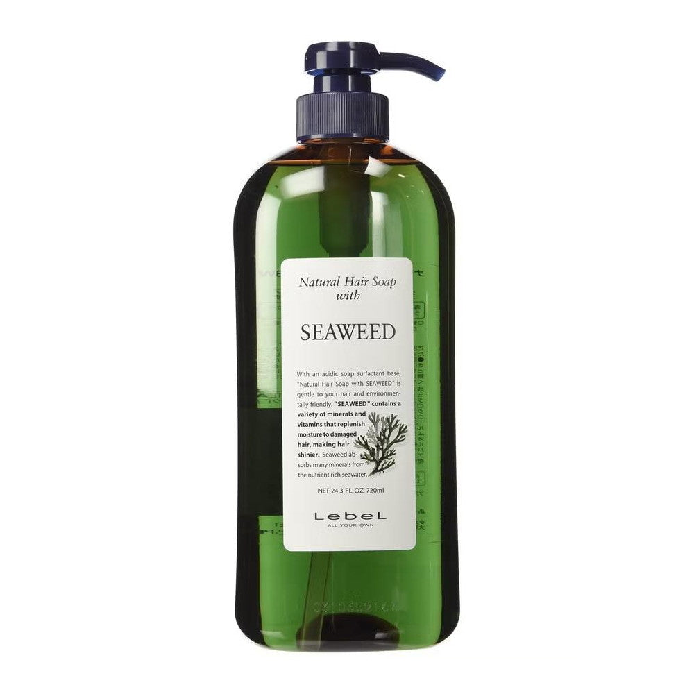 LebeL Natural Hair Soap (Seaweed 720ml) & Natural Hair Treatment (Rice Protein 720ml Set)