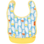 Baby Label Oil-Repellent Feeding Apron for Babies Polar Bear 2M+