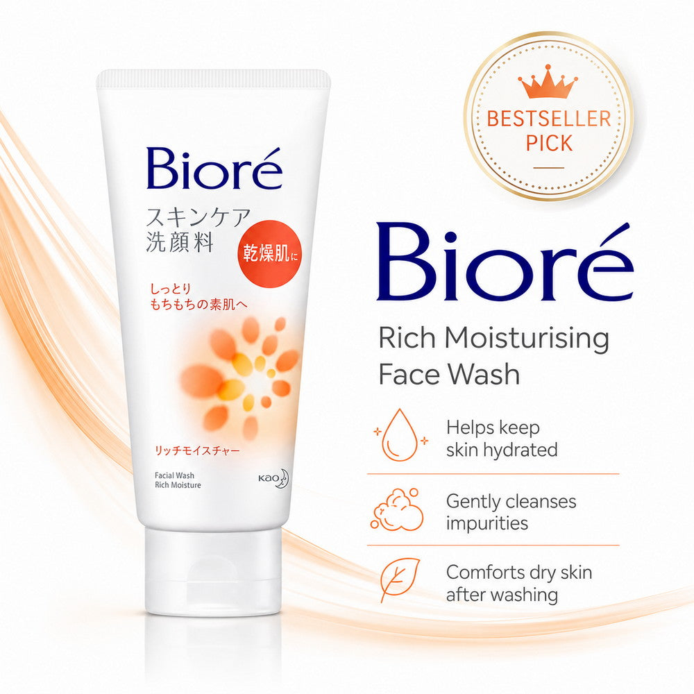Biore Skincare Rich Moisturising Face Wash 130g