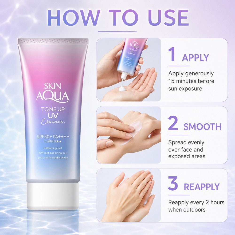 Skin Aqua Tone Up UV Essence SPF50+ PA++++ (Lavender) 80g