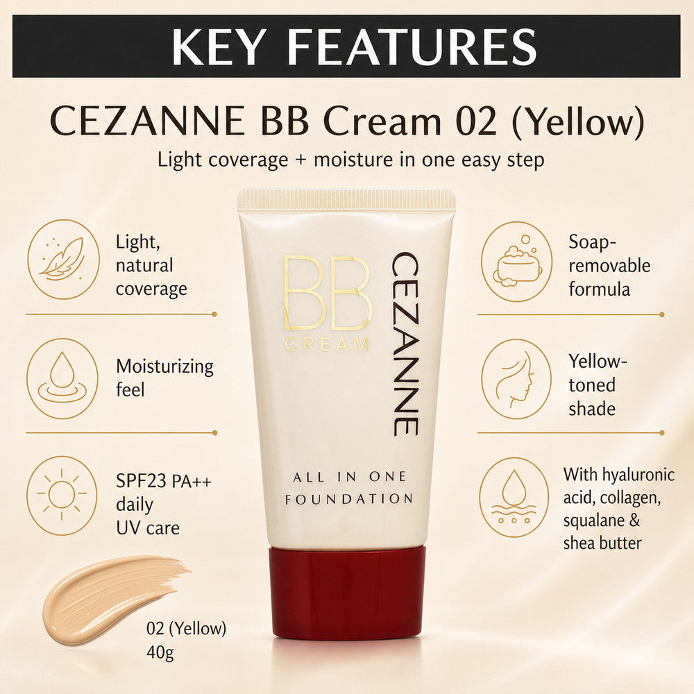 BB Cream 02 (Yellow) 40g