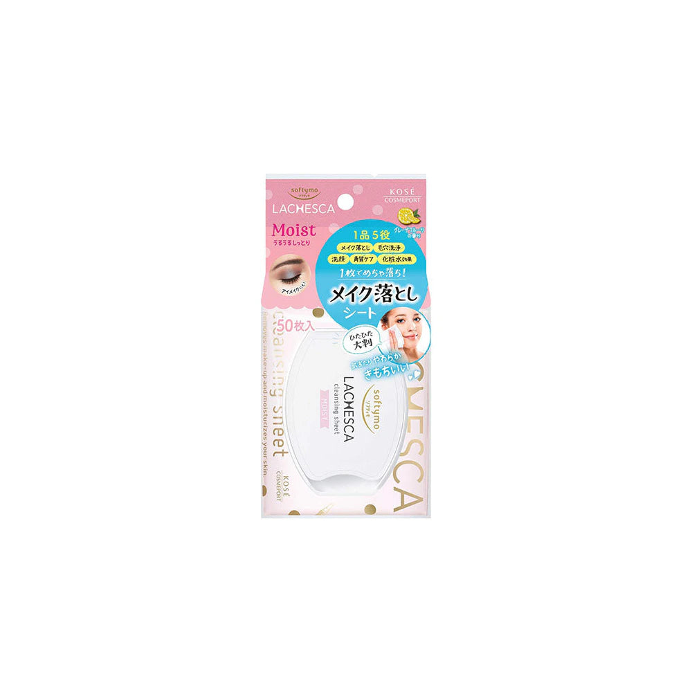 Softymo Lachesca Water Cleansing Sheet Moist 50 Sheets