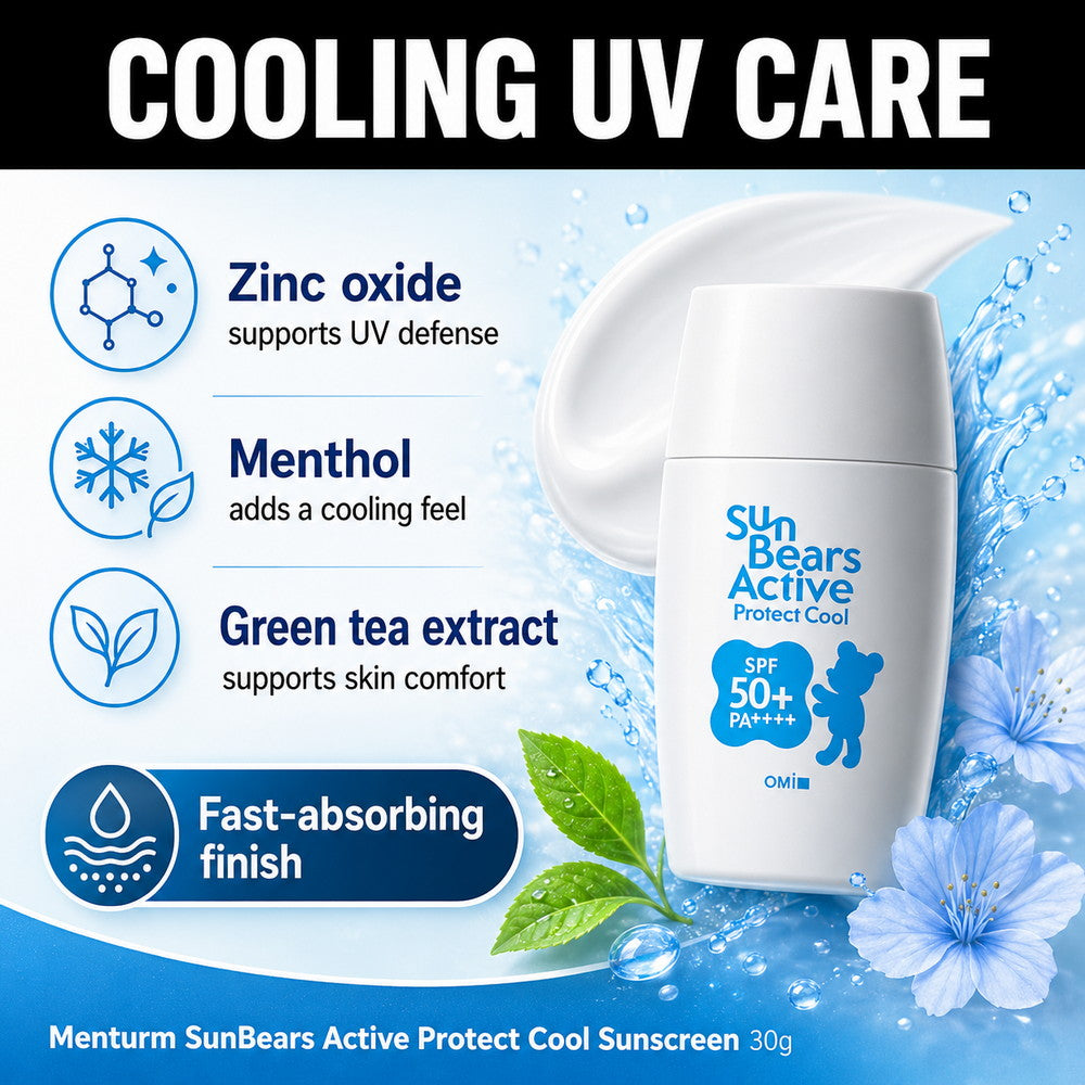 Menturm SunBears Active Protect Cool Sunscreen SPF 50+ PA++++ 30g