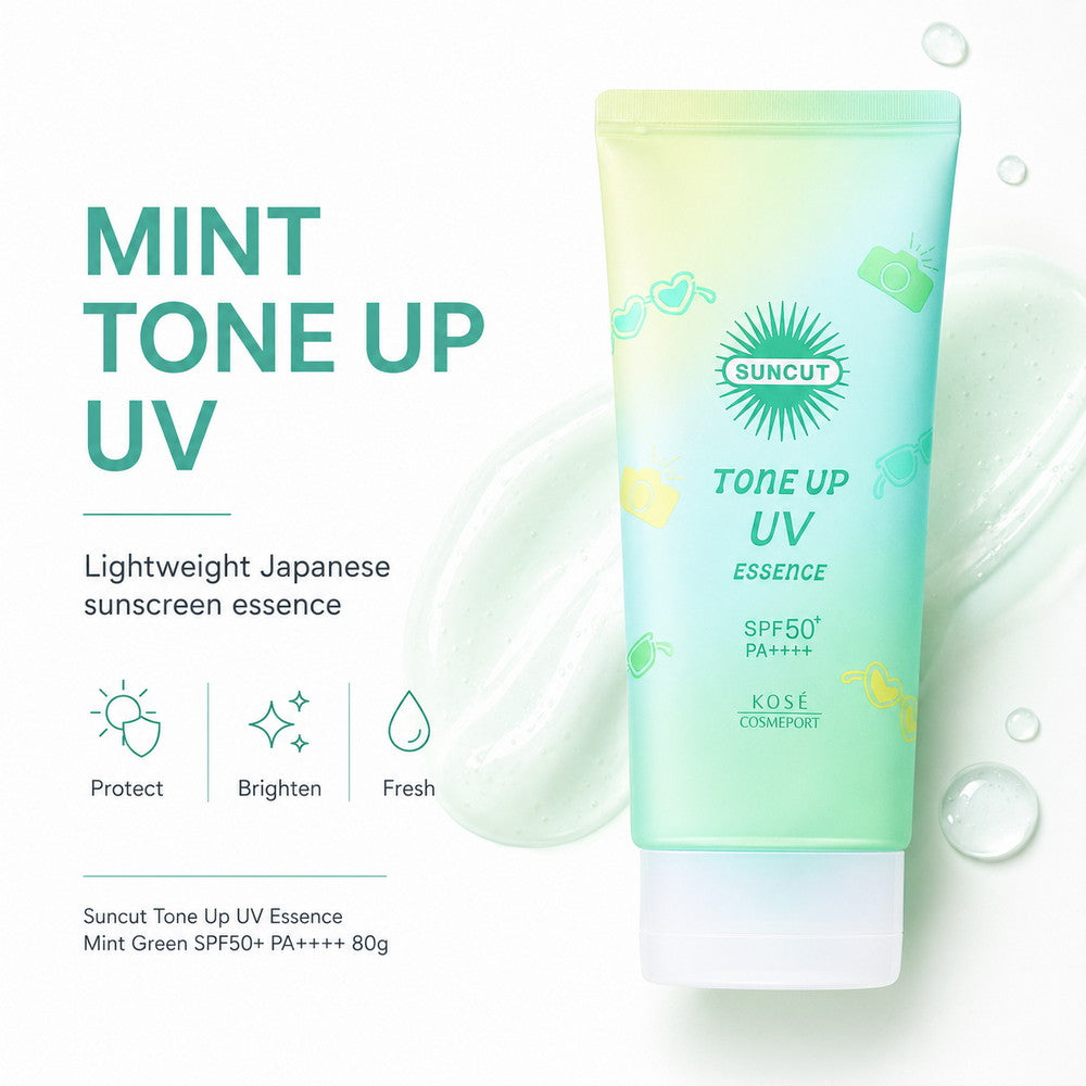 Suncut Tone Up UV Essence Mint Green SPF50+ PA++++ 80g