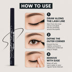 KISSME Heroine Make Smooth Liquid Eyeliner Black 1 piece
