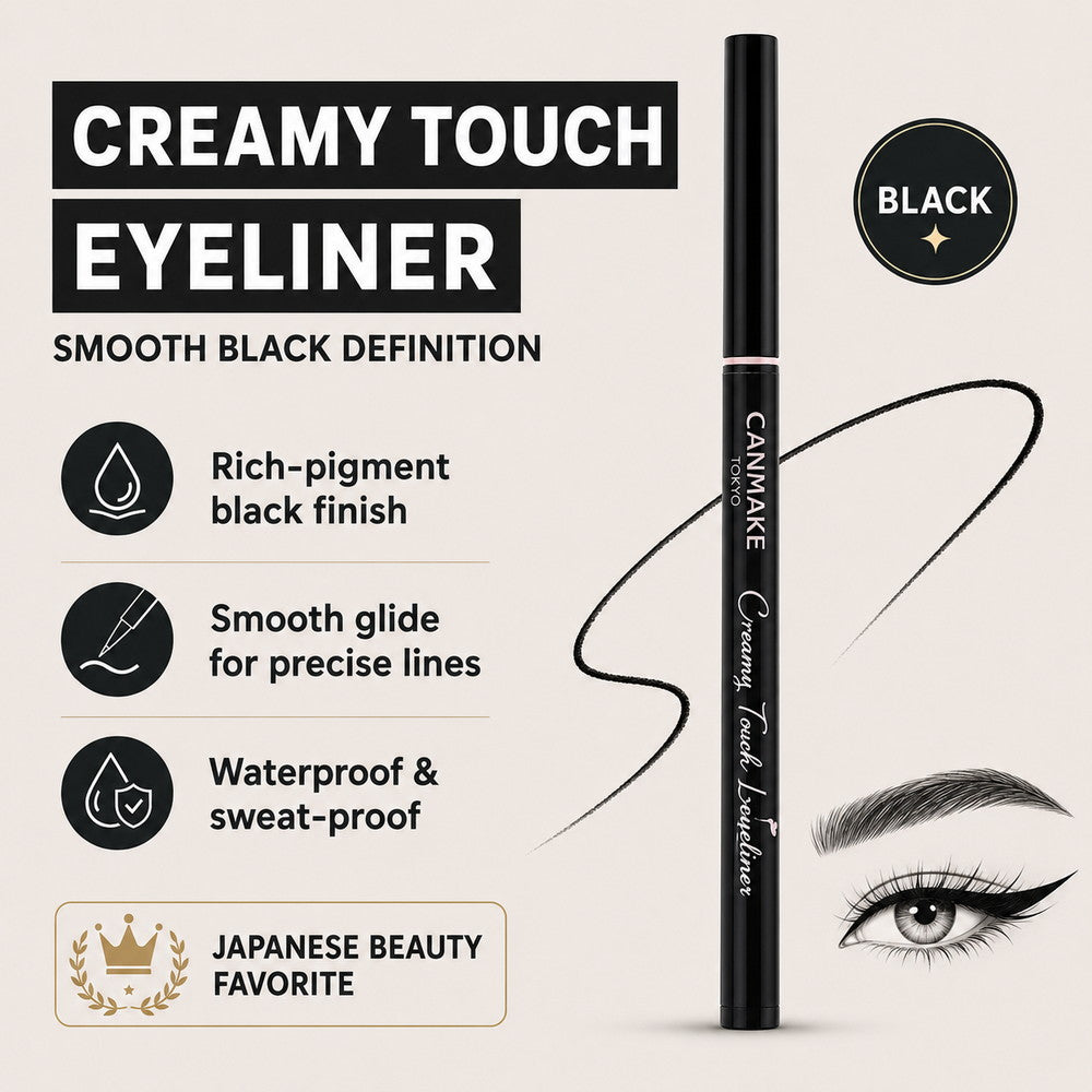 CANMAKE TOKYO Creamy Touch Eyeliner (Black) – 1 piece