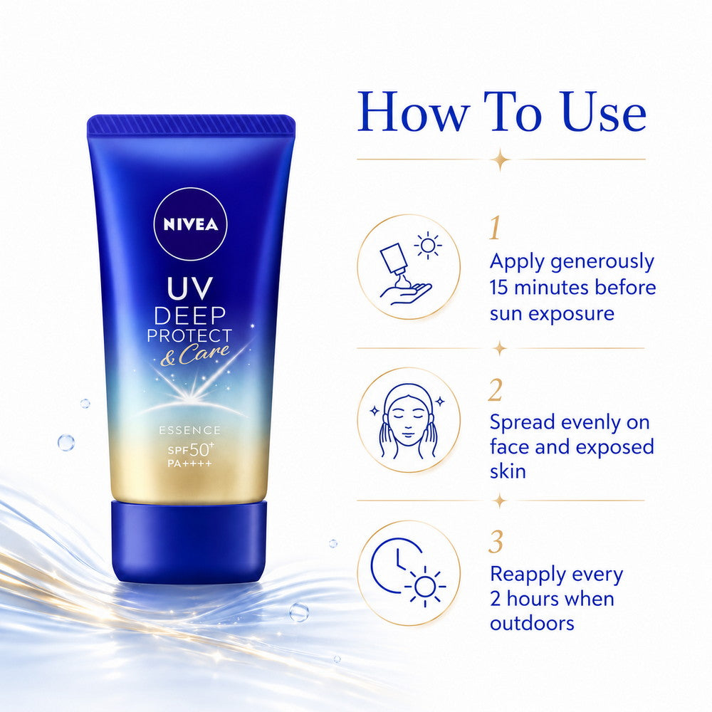 Nivea UV Deep Protect & Care Essence SPF 50+ / PA++++ Sunscreen 50g