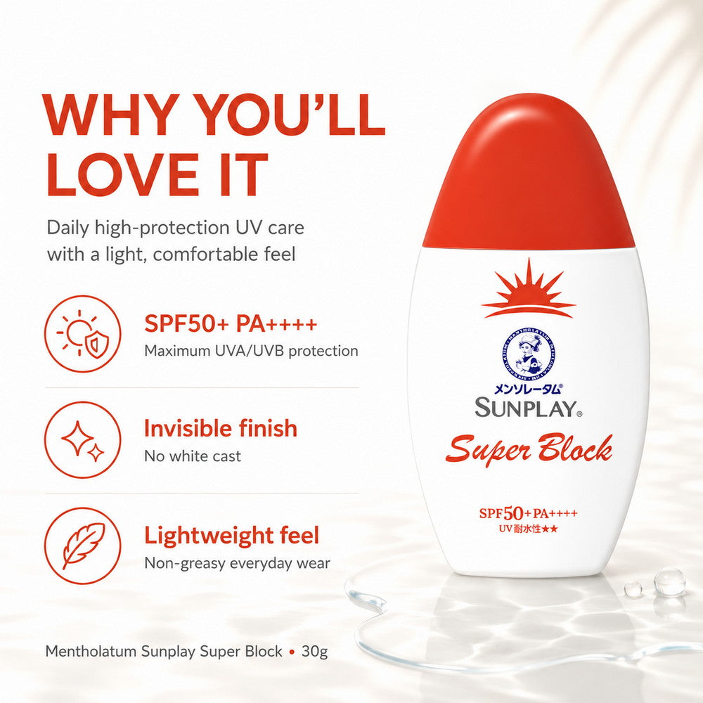Mentholatum Sunplay Super Block SPF50+ PA++++ 30g