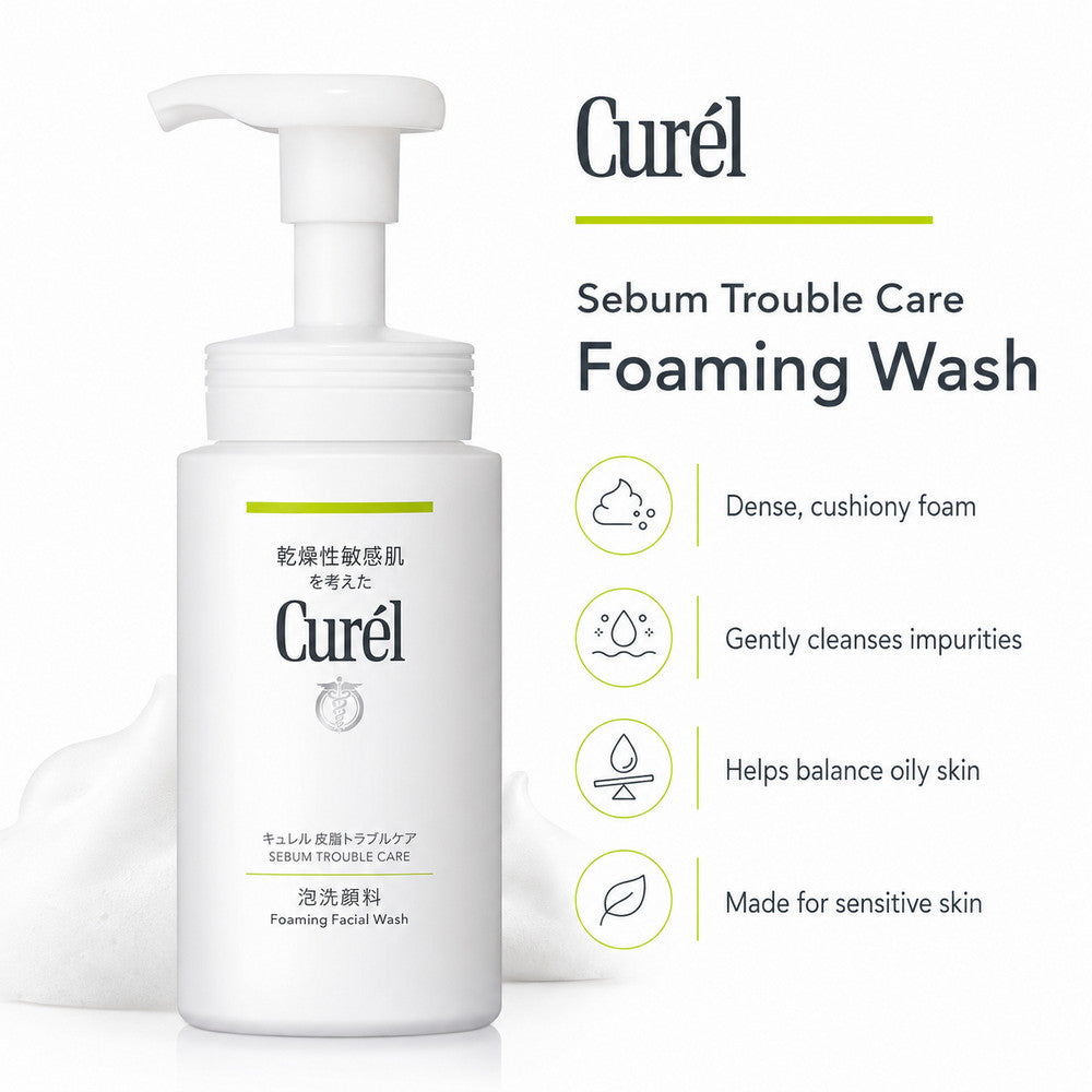 Curél Sebum Trouble Care Foaming Wash 150ml