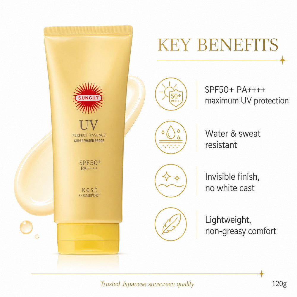 Suncut Perfect UV Essence SPF50+ PA++++ UV & Water Resistant Sunscreen 120g