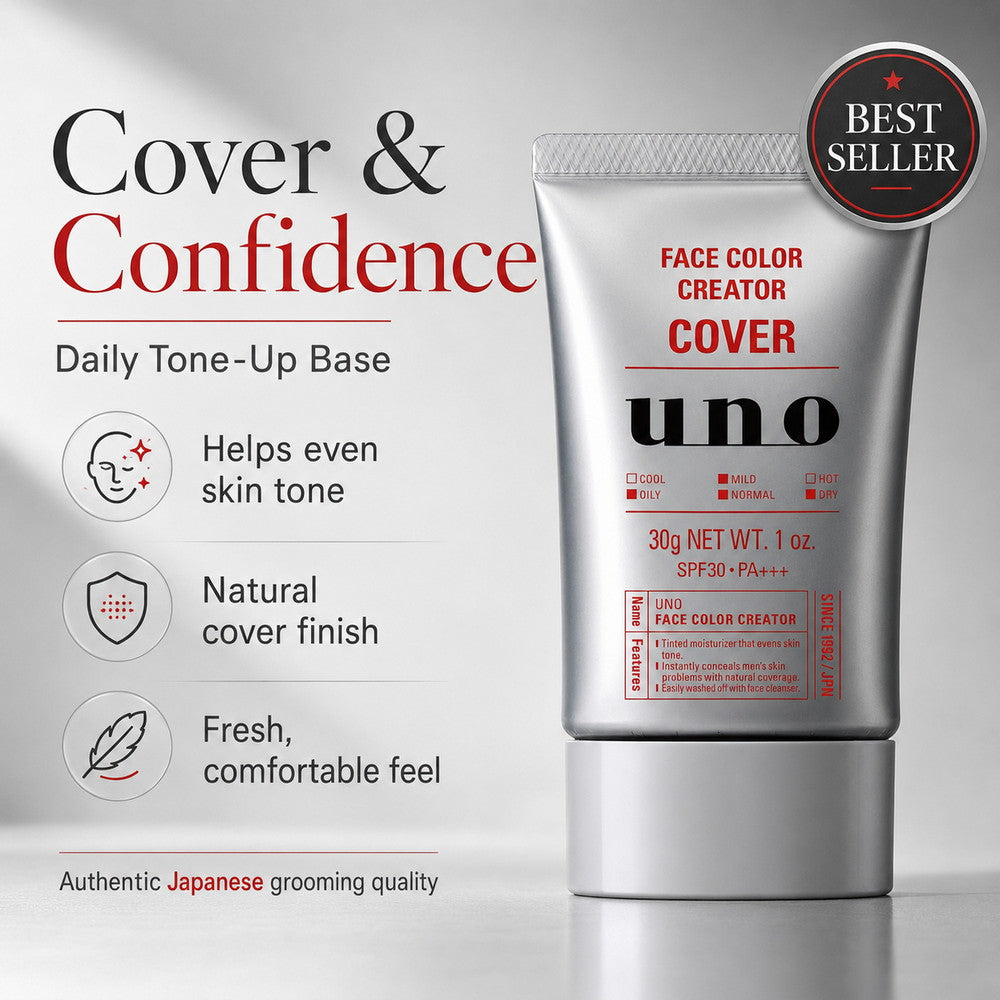 Men's Face Color Creator (Natural) – Tone-Up & Color Correcting Base