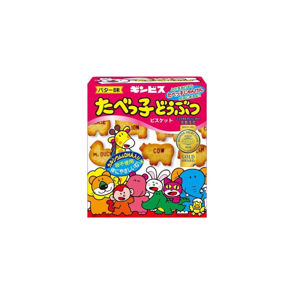 Tabekko Dobutsu Animal Shaped Biscuits 63g (Pack of 10)