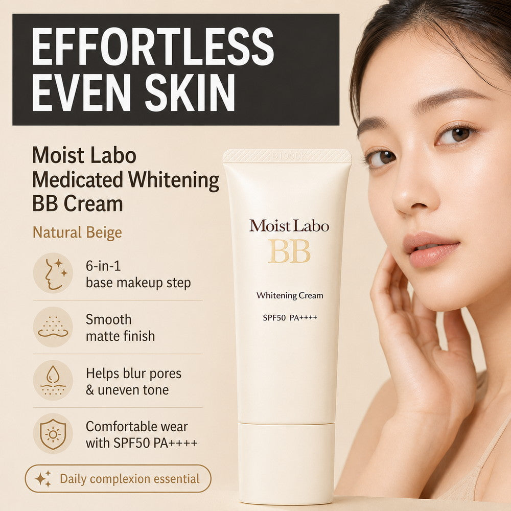 Moist Labo Medicated Whitening BB Cream (Natural Beige) 30g