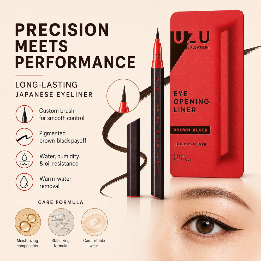 UZU BY FLOWFUSHI Eye Opening Liner Brown Black 0.55ml