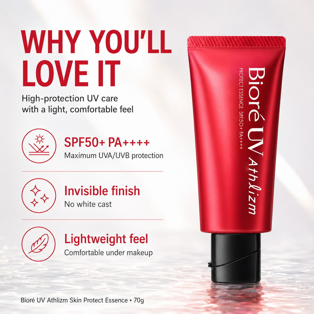 Biore UV Athlizm Skin Protect Essence Sunscreen SPF50+ PA++++ 70g