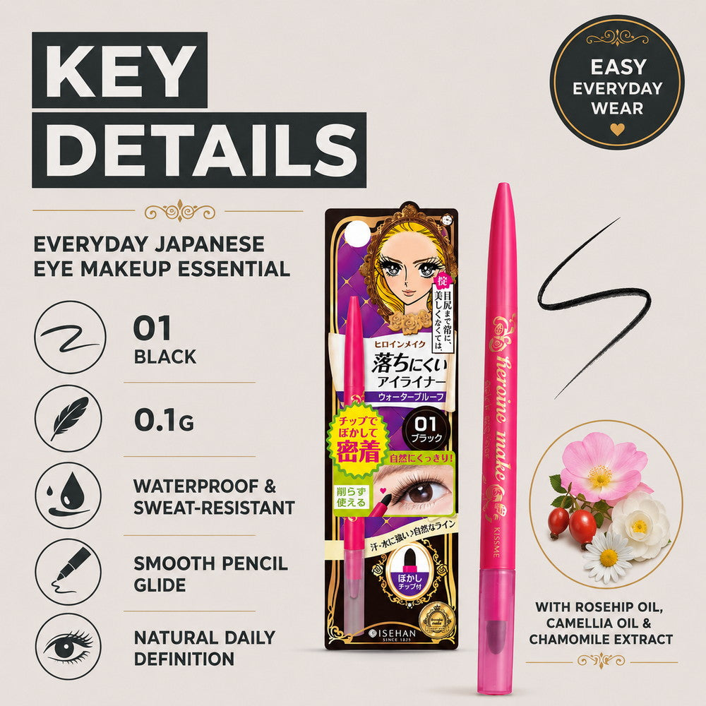 KISSME  Heroine Make Quick Eyeliner N Black  0.1g