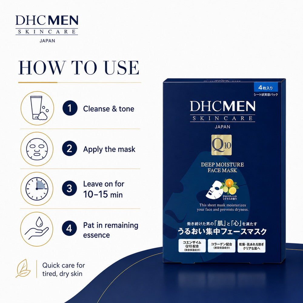 MEN Deep Moist Chair Face Mask 4 piece