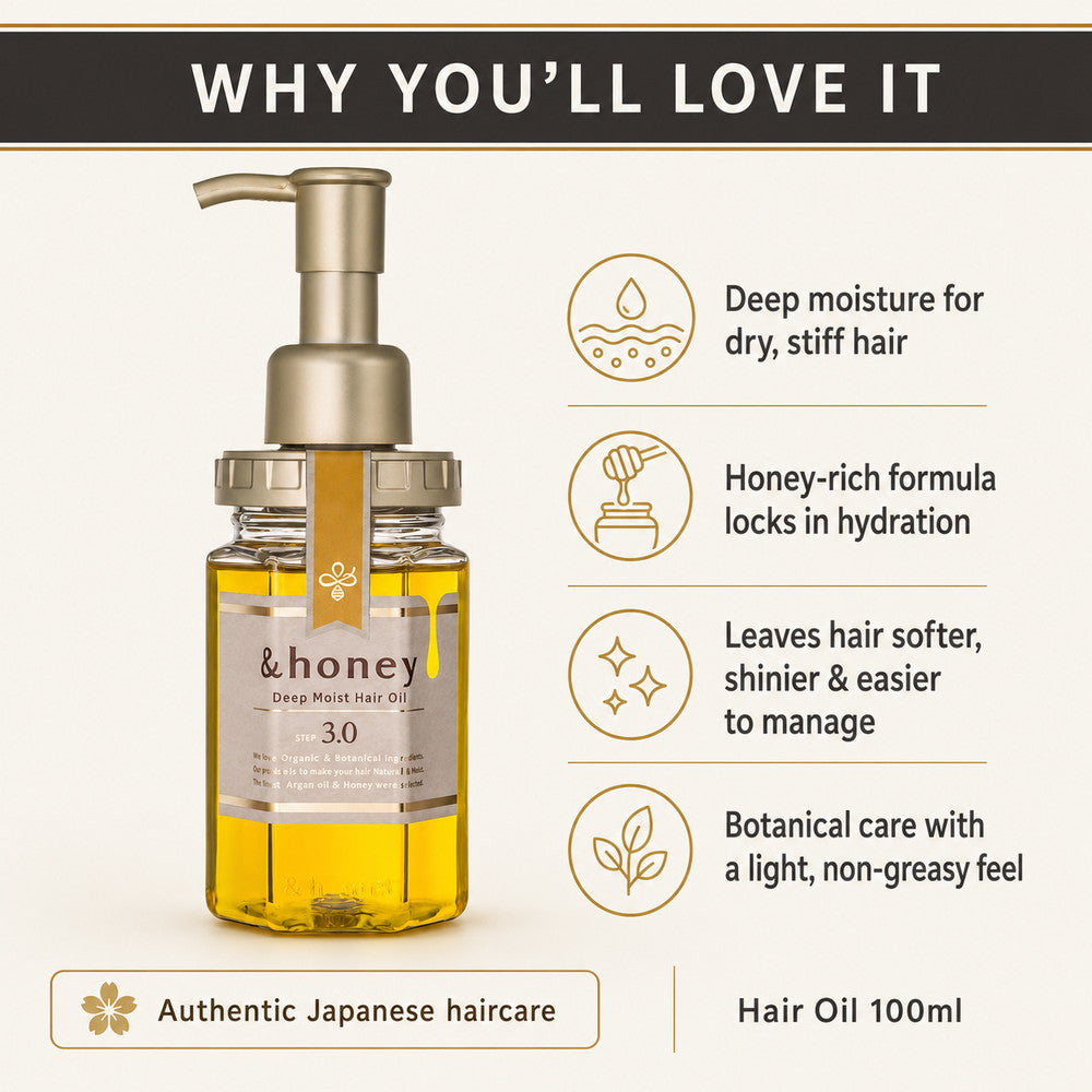 &Honey Deep Moist Hair Oil 100ml