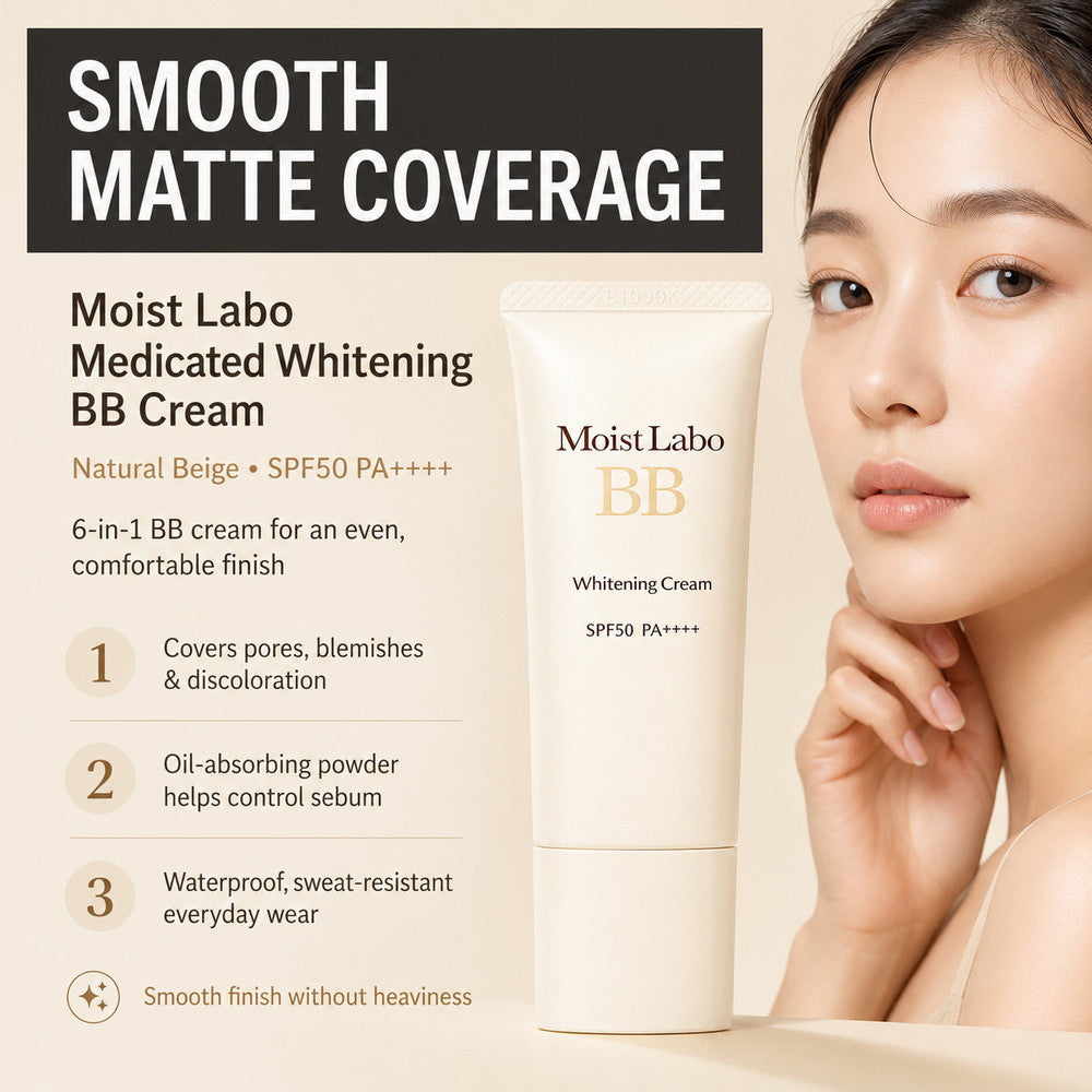 Moist Labo Medicated Whitening BB Cream (Natural Beige) 30g