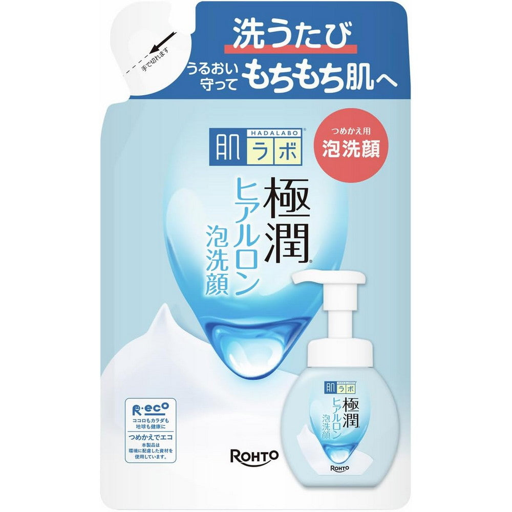Hada Labo Gokujyun Hyaluronic Acid Foaming Face Wash Refill 140ml