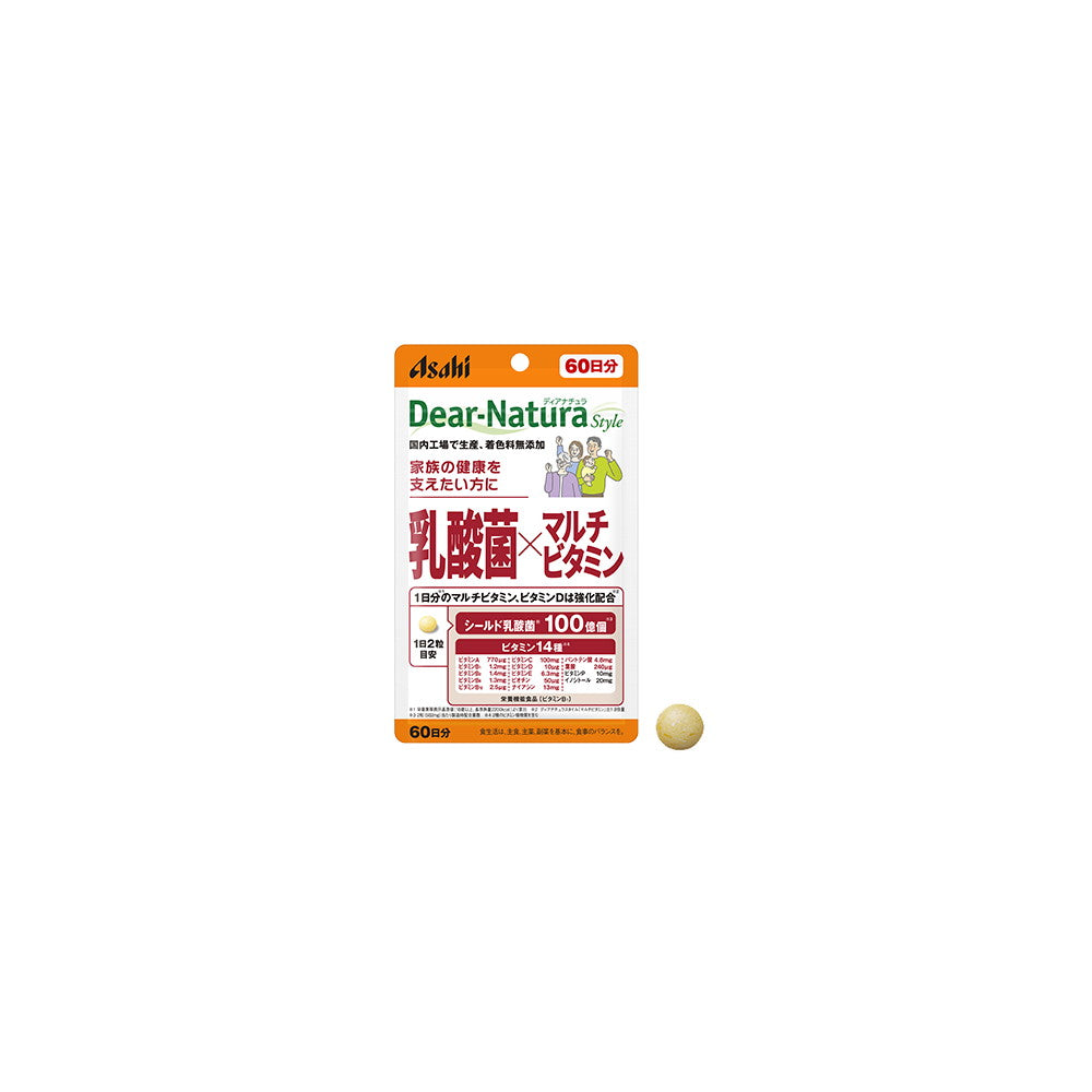 Dear-Natura Lactic Acid Bacteria x Multivitamin 120 Tablets