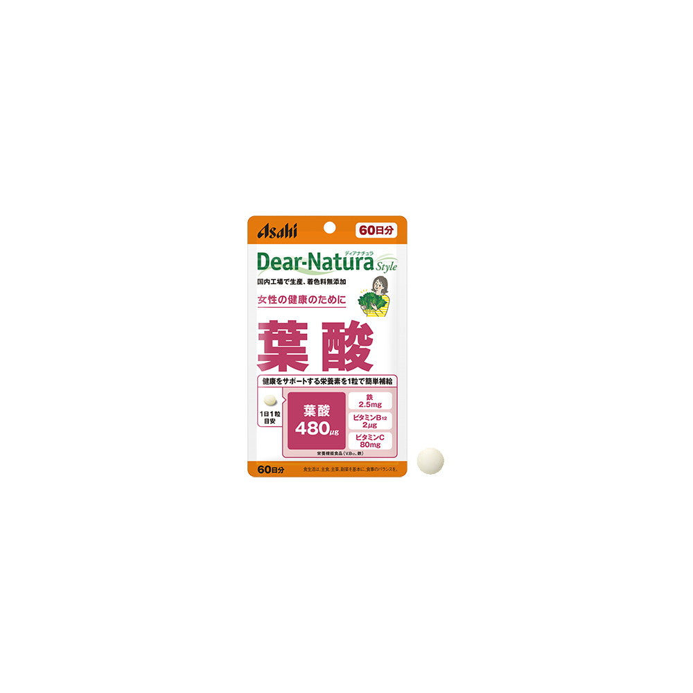 Dear-Natura Folic Acid [Pouch Type] 60 Tablets