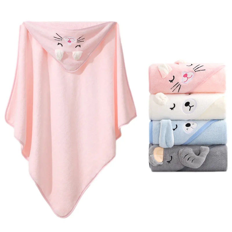 Cute Cartoon Animal Baby Bath Towels