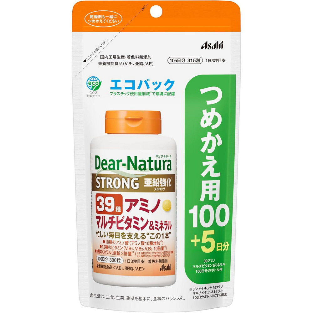 Dear-Natura Strong 39 Amino Multivitamin & Mineral Eco Refill Pack 315 Tablets