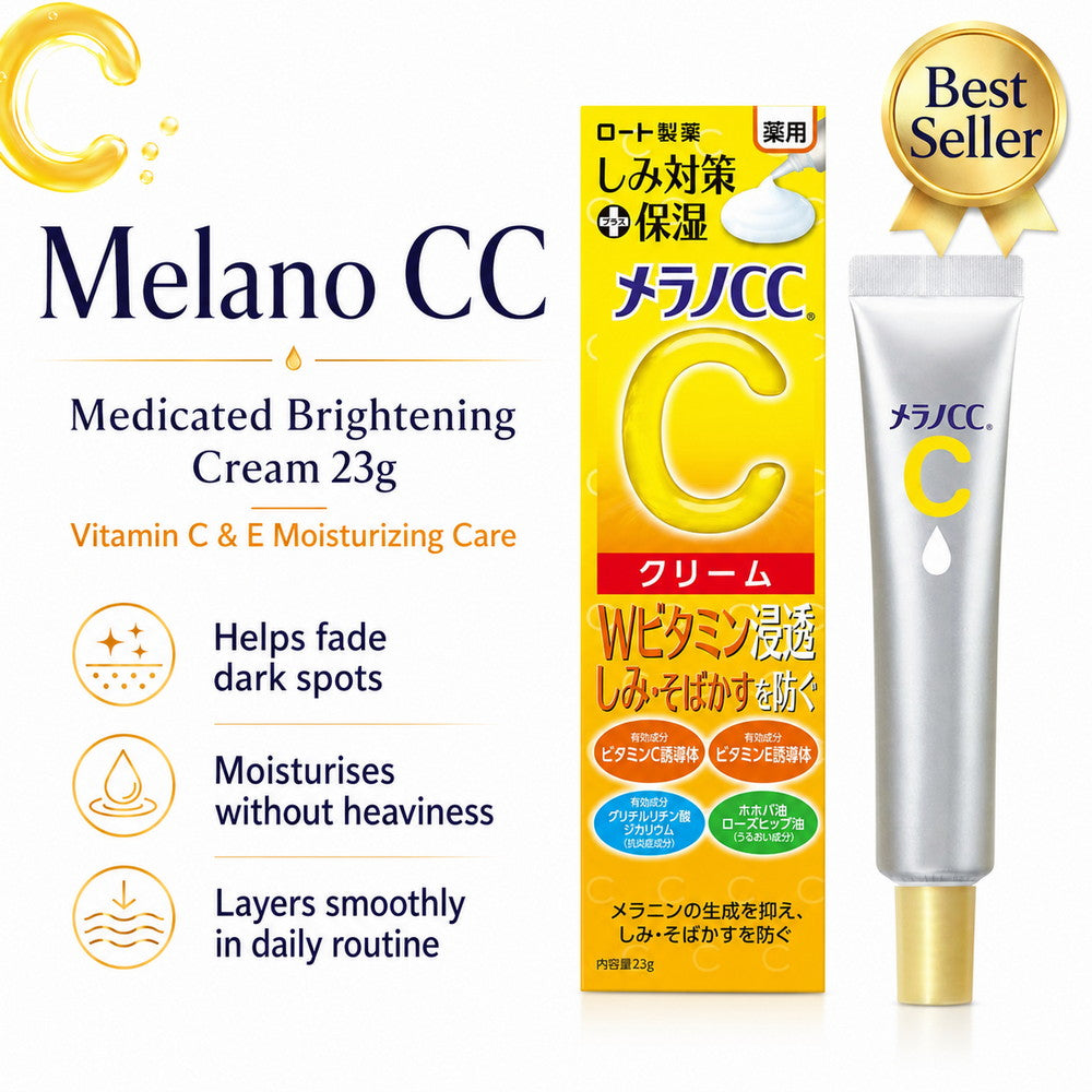 Melano CC Medicated Brightening Cream – Vitamin C & E Moisturizing Care 23g