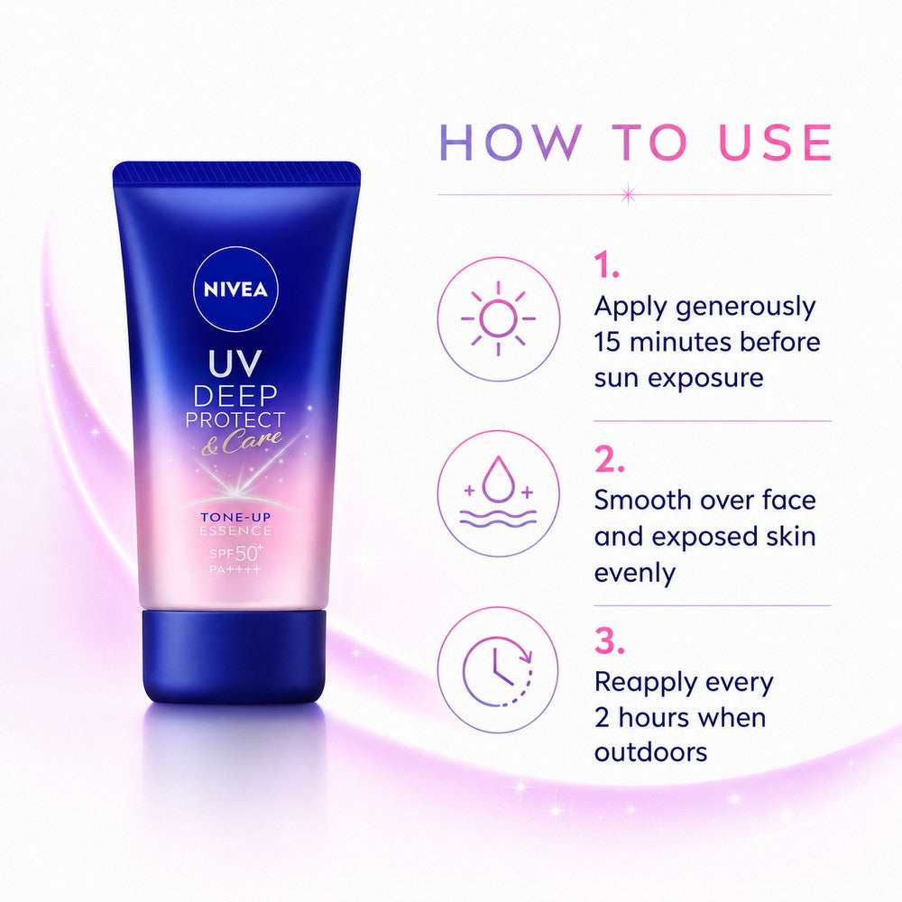 Nivea UV Deep Protect and Care Tone Up Essence SPF50+ PA++++ 50g