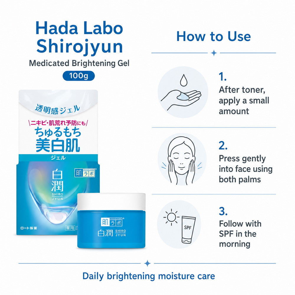 Hada Labo Shirojyun Medicated Brightening Gel – Tranexamic Acid Hydrating Gel 100g