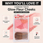 CANMAKE TOKYO Glow Fleur Cheeks 01 Peach Fleur 6.1 g