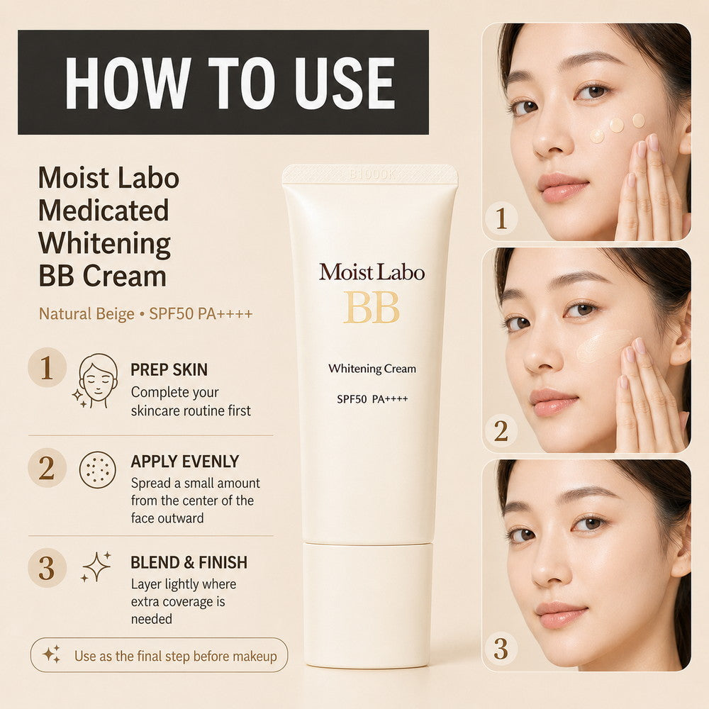 Moist Labo Medicated Whitening BB Cream (Natural Beige) 30g