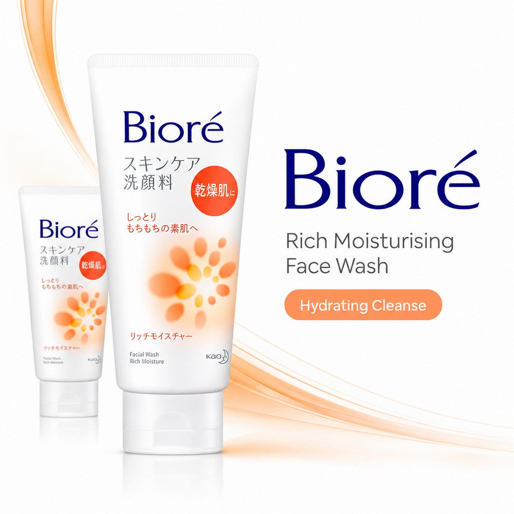 Biore Skincare Rich Moisturising Face Wash 130g