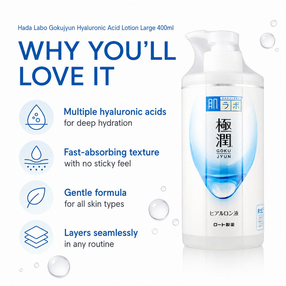 Hada Labo Gokujyun Hyaluronic Acid Lotion Large 400ml